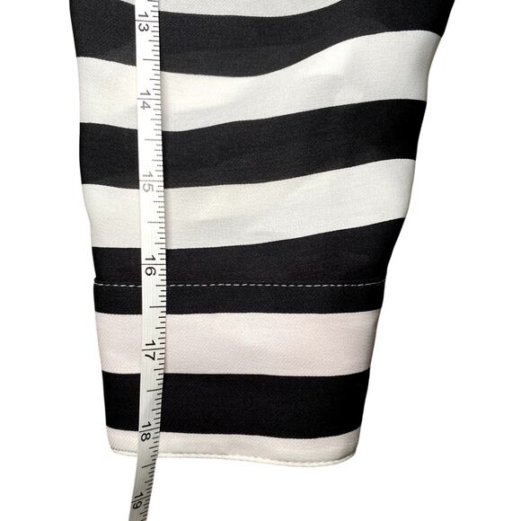 Banana Republic Black & White Striped Button Down Shirt - Picture 9 of 14